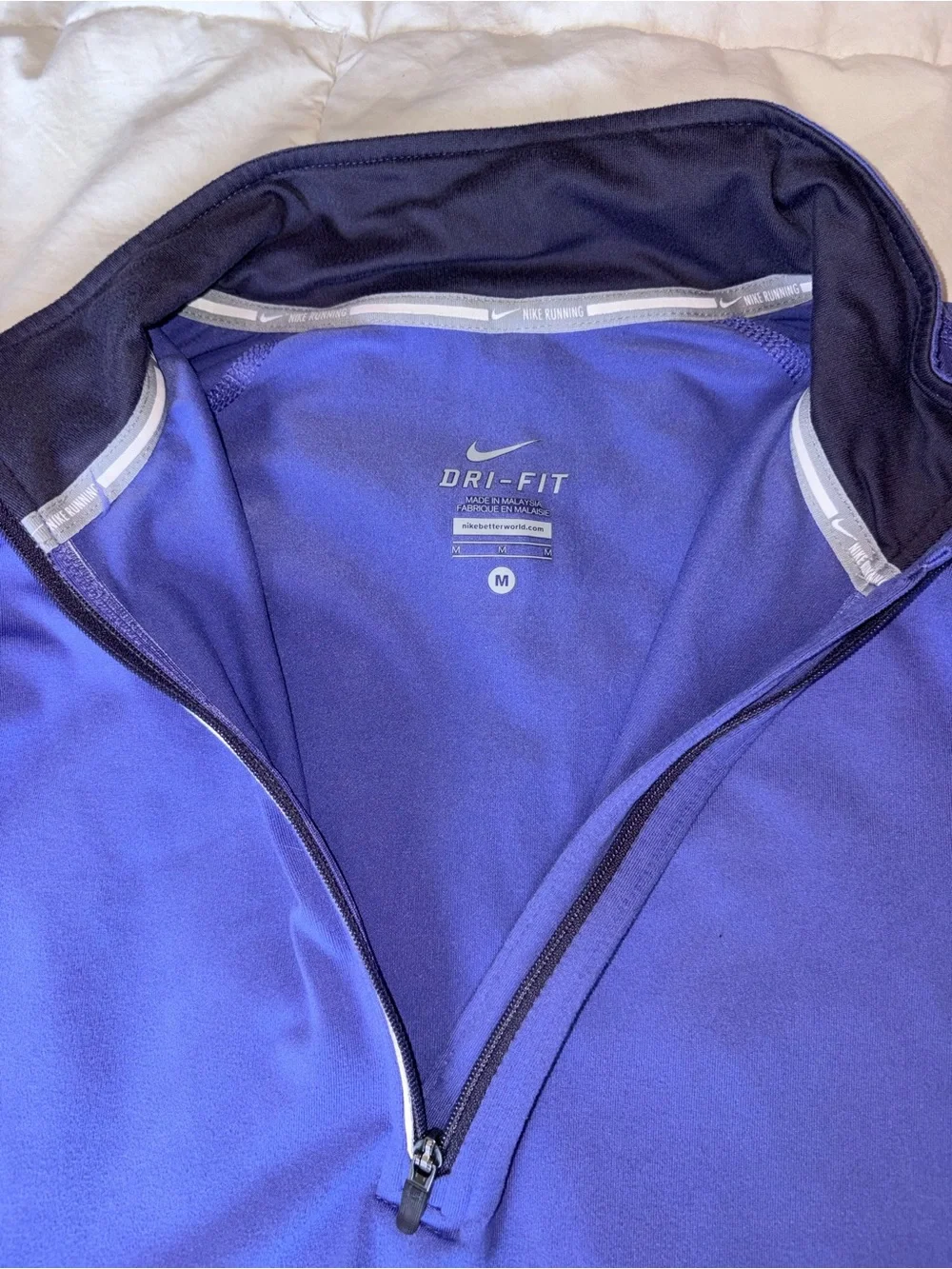 Nike Women’s Royal Purple Half-Zip Running Jacket